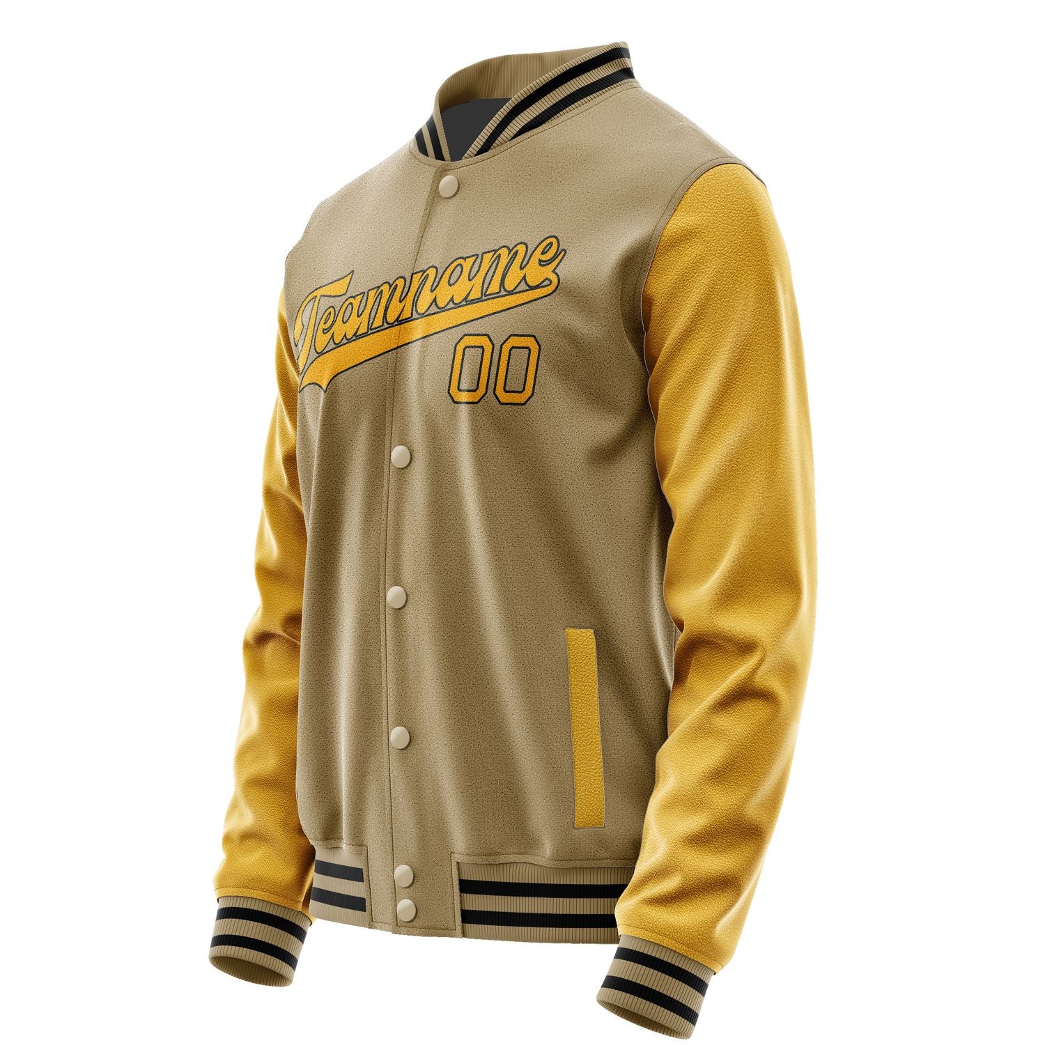 Maßgeschneidertes Hellkhaki Gelb Jacke JA2525192517B31719