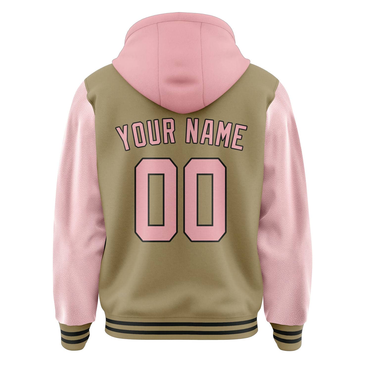 Maßgeschneidertes Hellkhaki Rosa Jacke