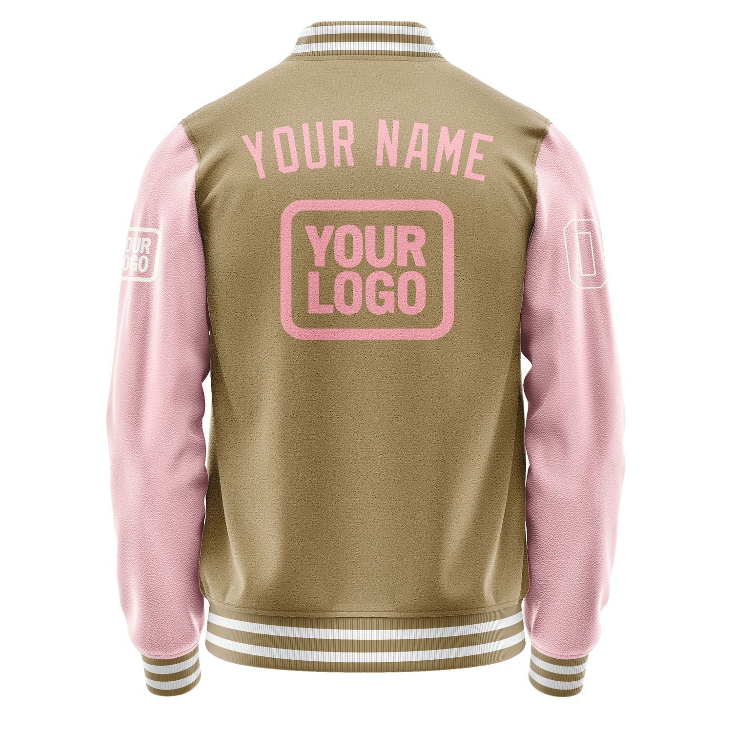Maßgeschneidertes Hellkhaki Rosa Jacke JA252521251818212118