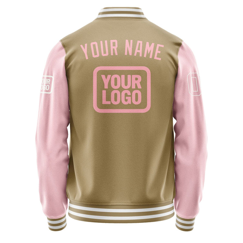 Maßgeschneidertes Hellkhaki Rosa Jacke JA252521251818212118
