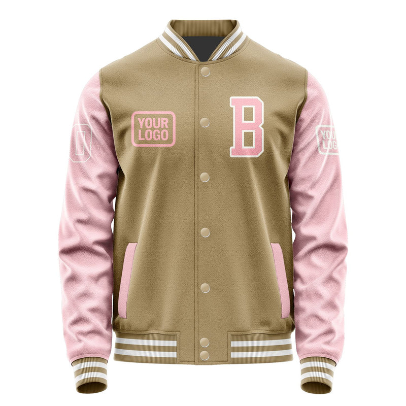 Maßgeschneidertes Hellkhaki Rosa Jacke JA252521251818212118