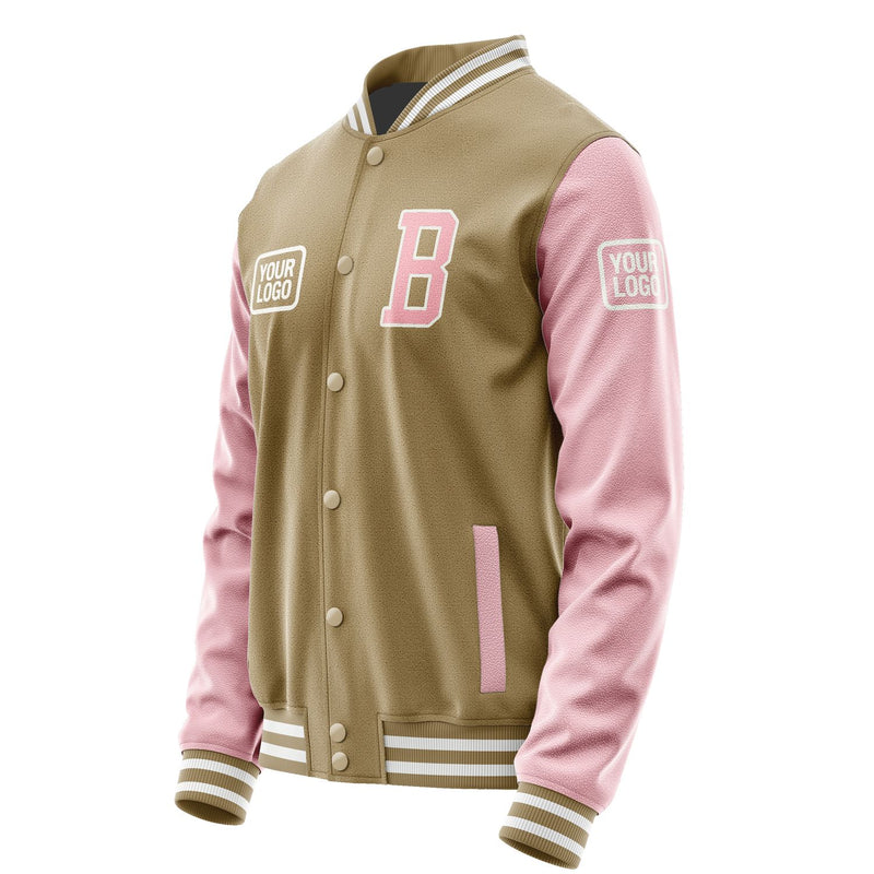 Maßgeschneidertes Hellkhaki Rosa Jacke JA252521251818212118