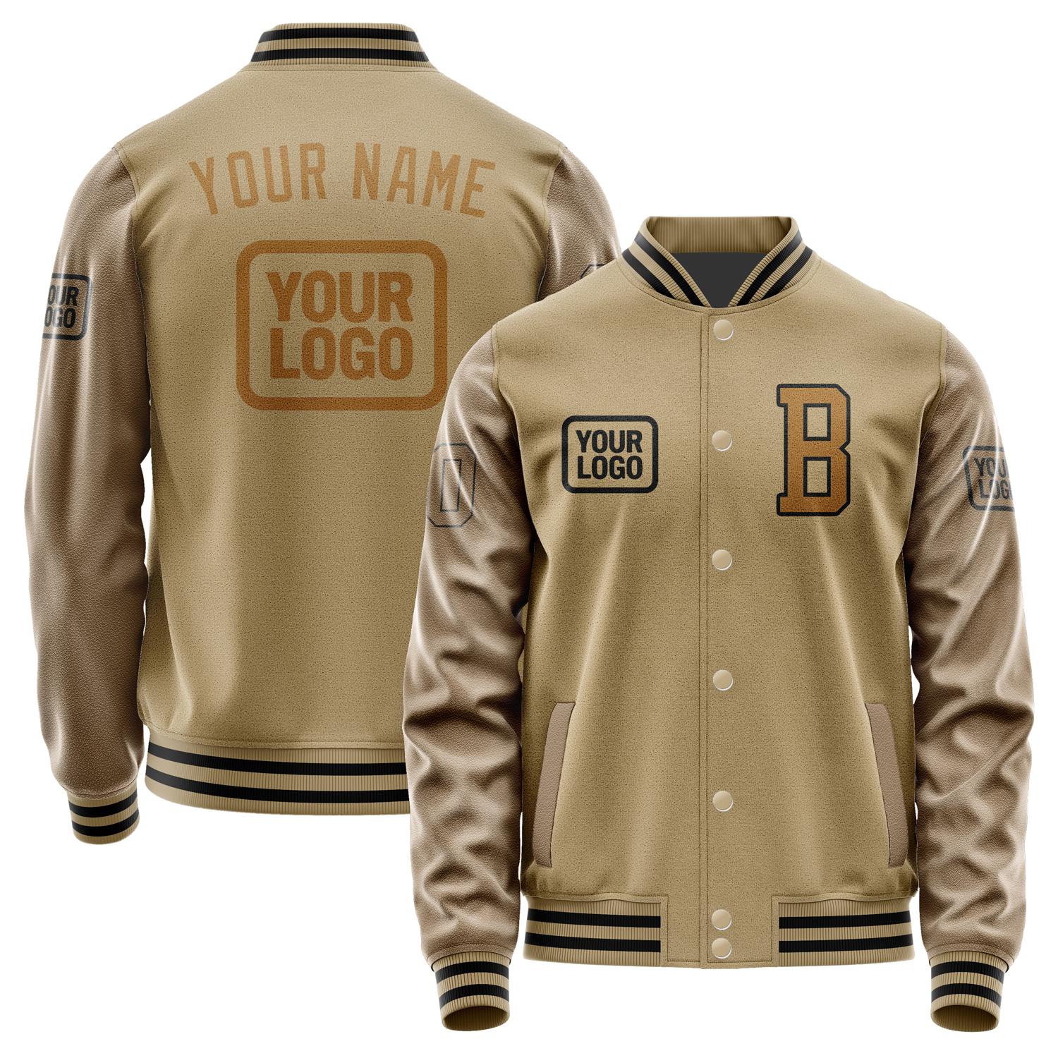 Maßgeschneidertes Hellkhaki Khaki Jacke JA252522251717222217