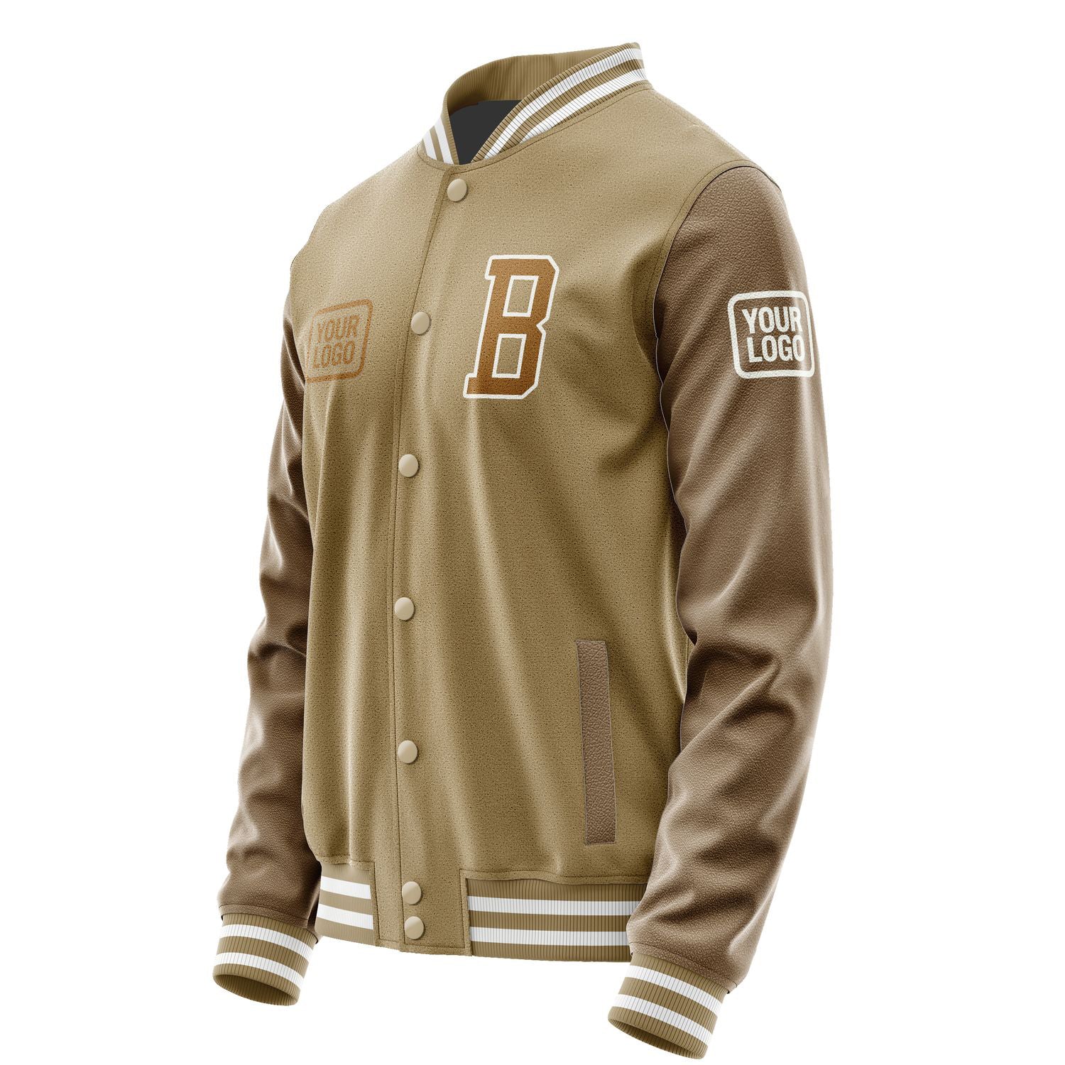 Maßgeschneidertes Hellkhaki Khaki Jacke JA252522251818222218