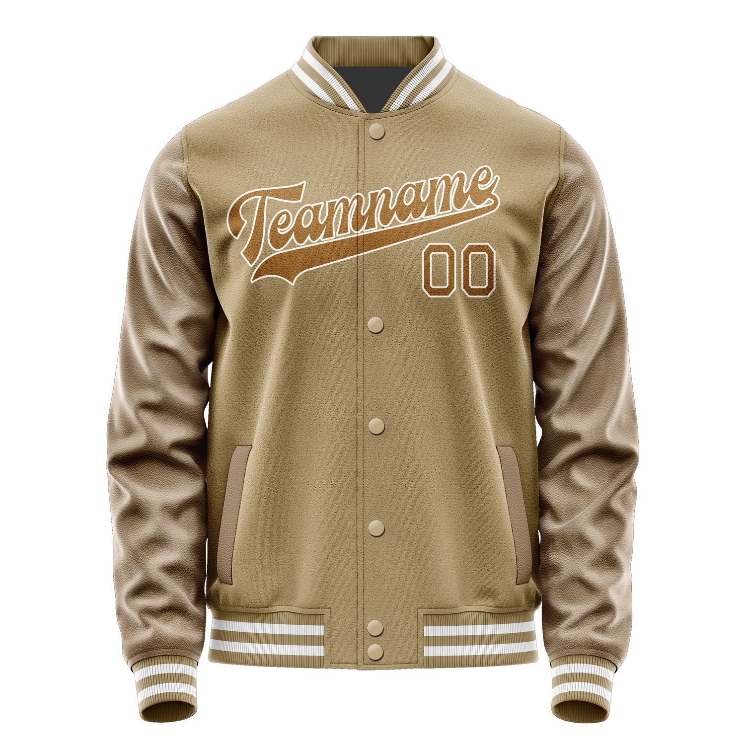 Maßgeschneidertes Hellkhaki Khaki Jacke JA2525222518B31822