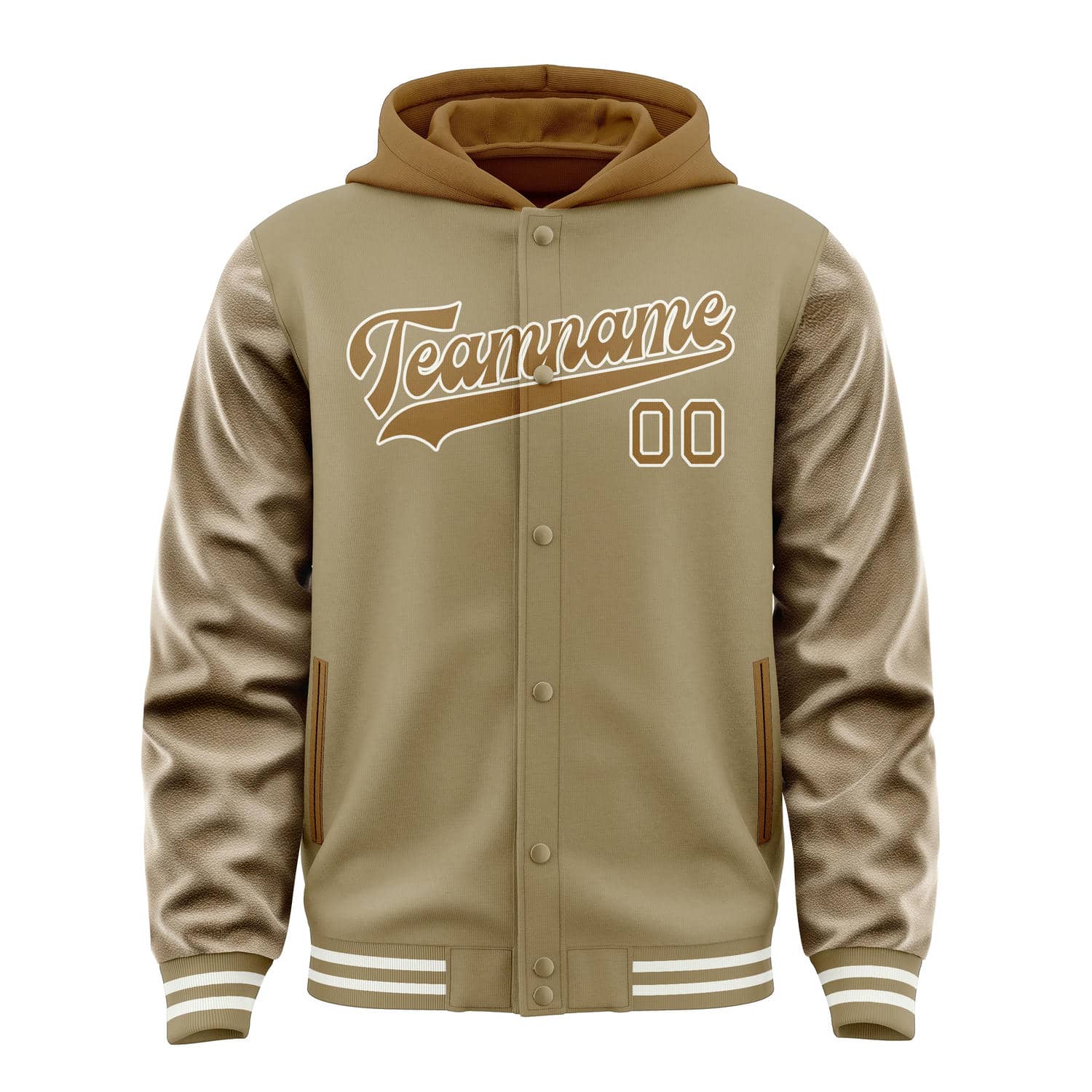 Maßgeschneidertes Hellkhaki Khaki Jacke
