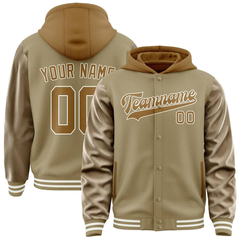 Maßgeschneidertes Hellkhaki Khaki Jacke JA252522251818222218