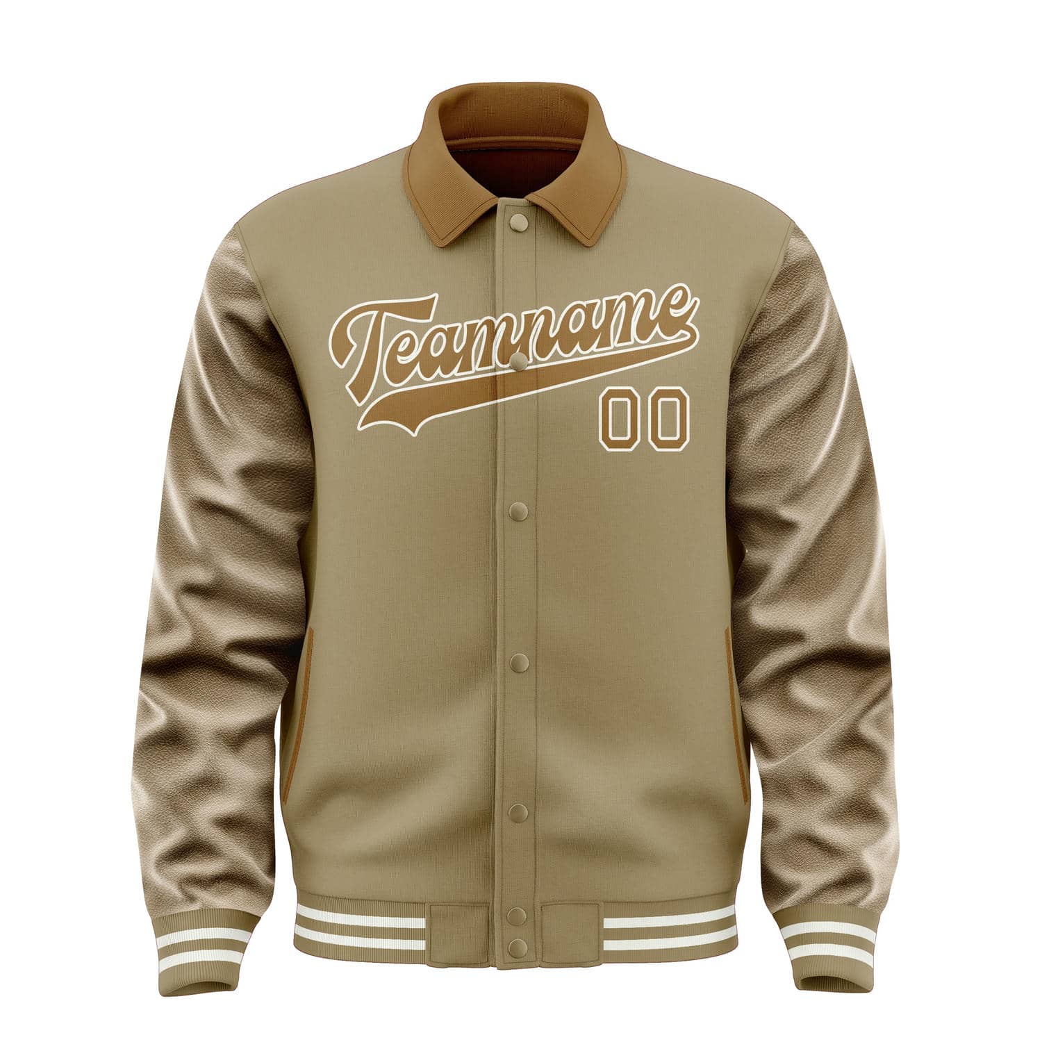 Maßgeschneidertes Hellkhaki Khaki Jacke