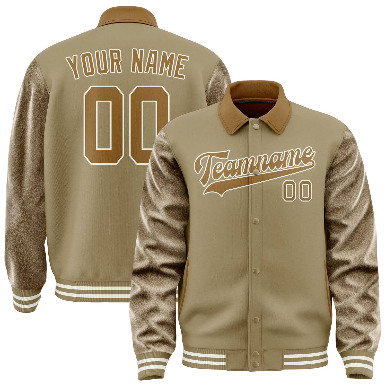 Maßgeschneidertes Hellkhaki Khaki Jacke JA252522251818222218