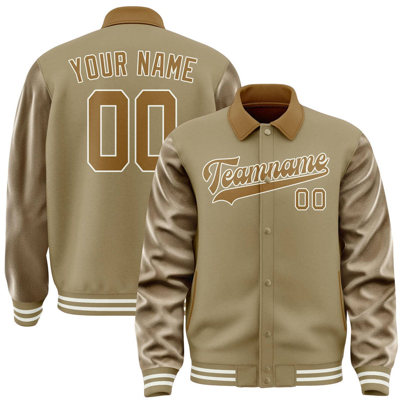 Maßgeschneidertes Hellkhaki Khaki Jacke JA252522251818222218