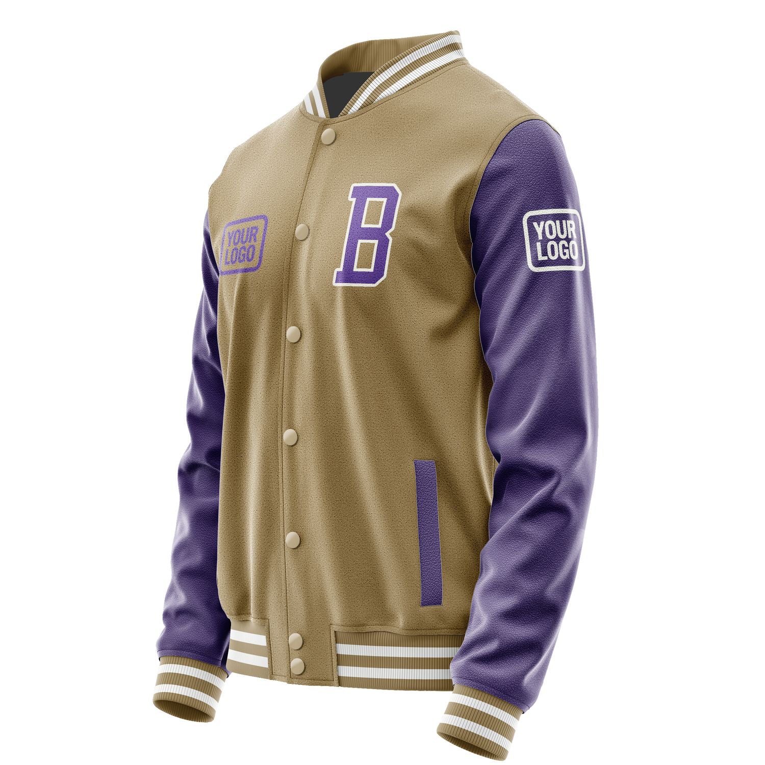 Maßgeschneidertes Hellkhaki Lavendel Jacke JA252523251818232318