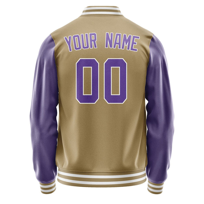 Maßgeschneidertes Hellkhaki Lavendel Jacke JA2525232518B31823