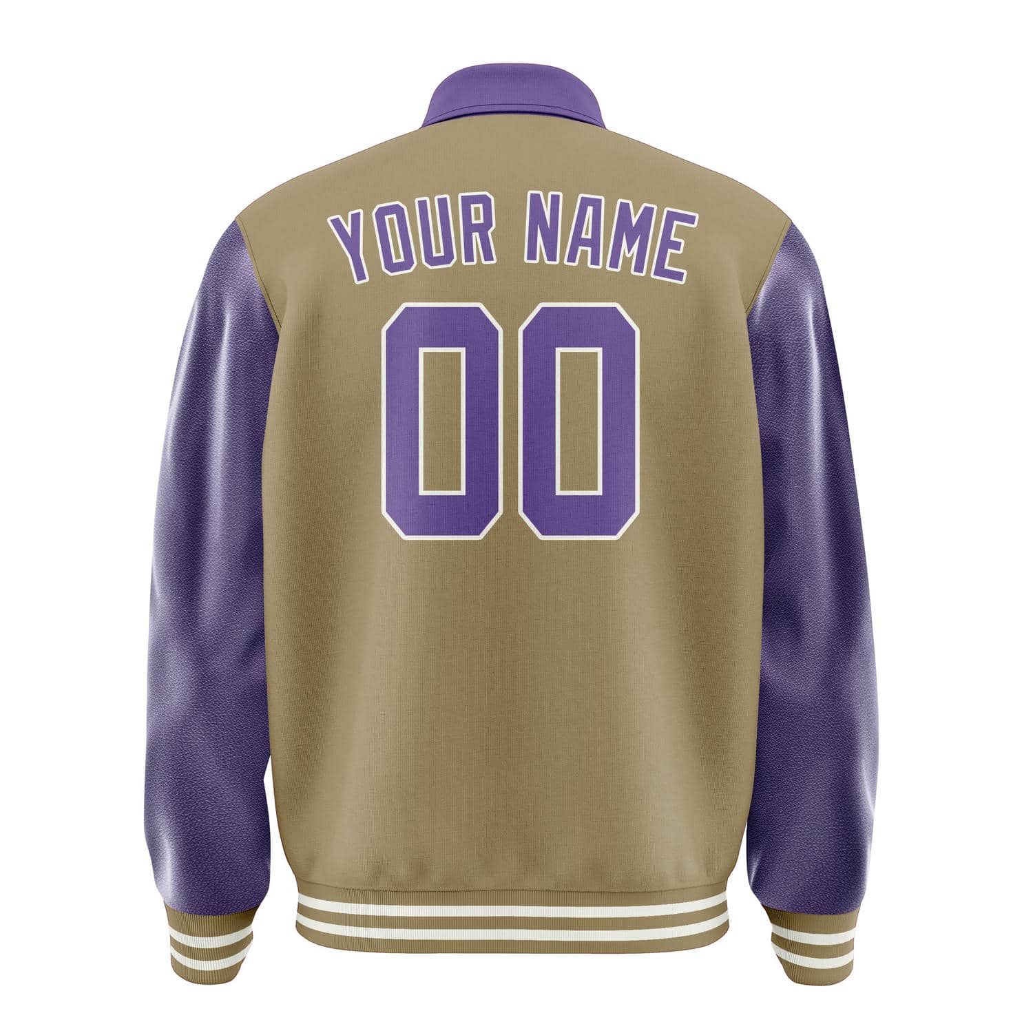 Maßgeschneidertes Hellkhaki Lavendel Jacke