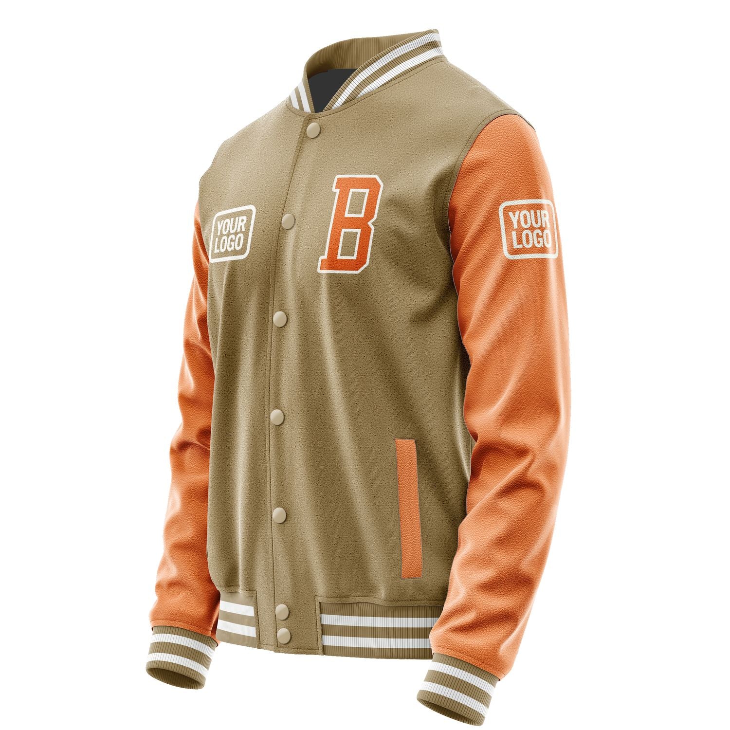 Maßgeschneidertes Hellkhaki Orange Jacke JA252528251818282818