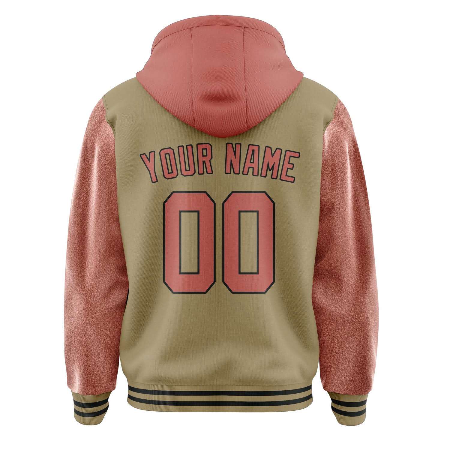 Maßgeschneidertes Hellkhaki Kupferrose Jacke