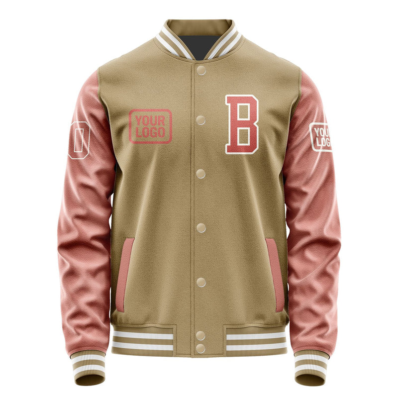Maßgeschneidertes Hellkhaki Kupferrose Jacke JA252529251818292918