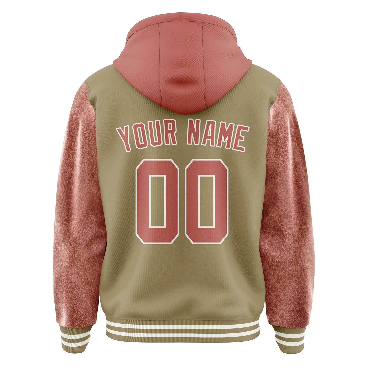 Maßgeschneidertes Hellkhaki Kupferrose Jacke