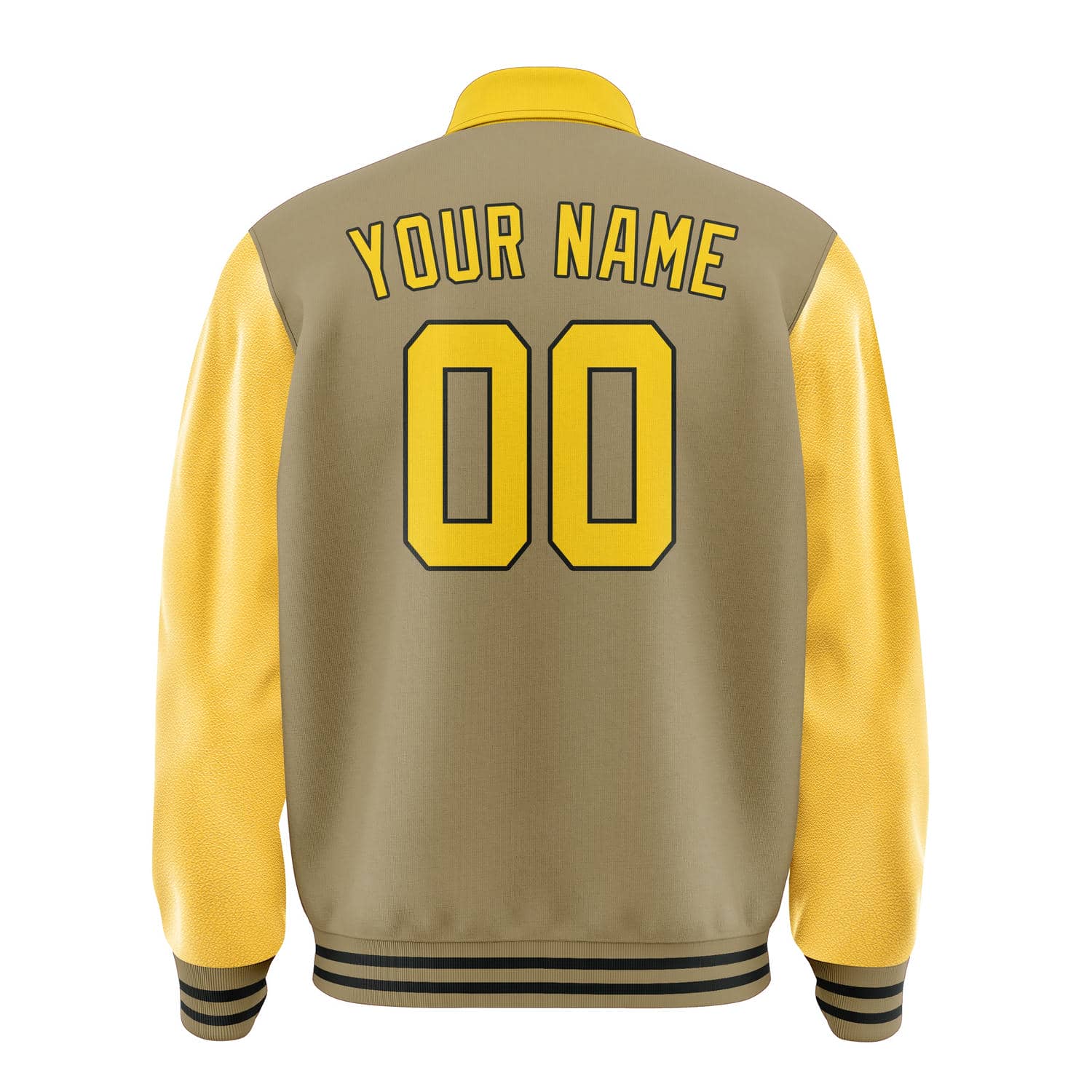 Maßgeschneidertes Hellkhaki Gold Jacke