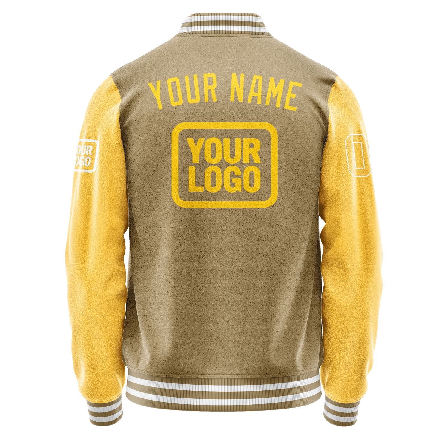 Maßgeschneidertes Hellkhaki Gold Jacke JA252530251818303018