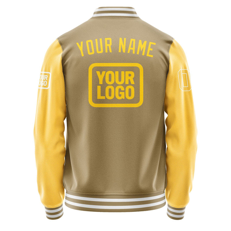 Maßgeschneidertes Hellkhaki Gold Jacke JA252530251818303018