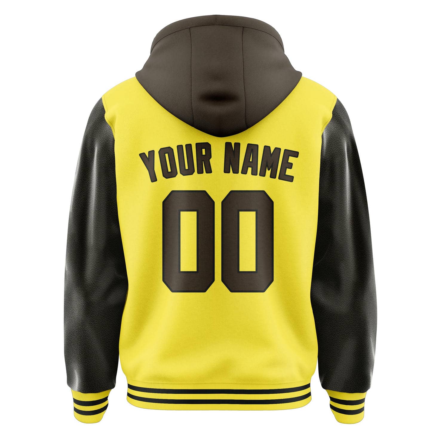 Maßgeschneidertes Blassgelb Braun Jacke