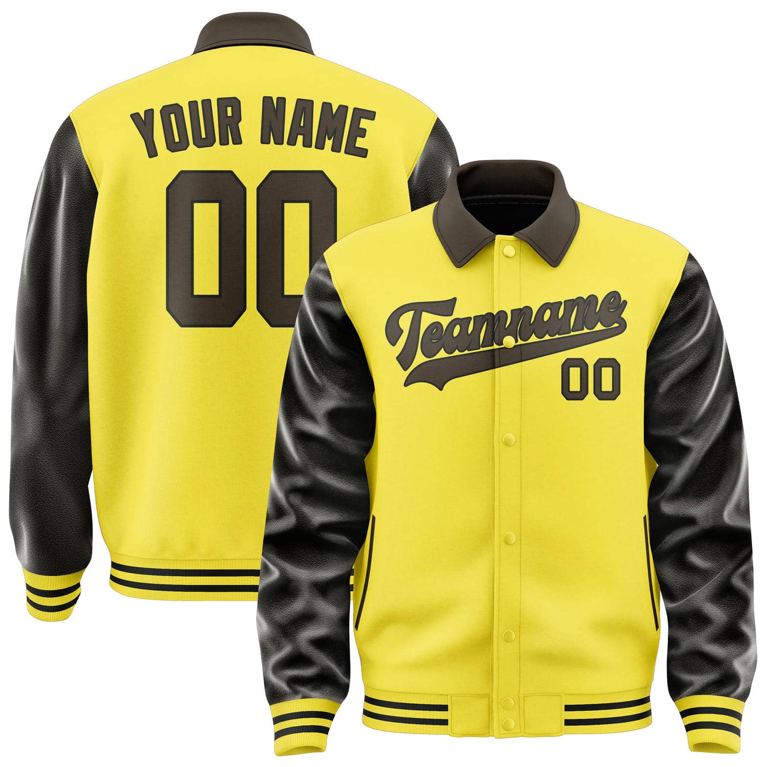 Maßgeschneidertes Blassgelb Braun Jacke JA262601261717010117