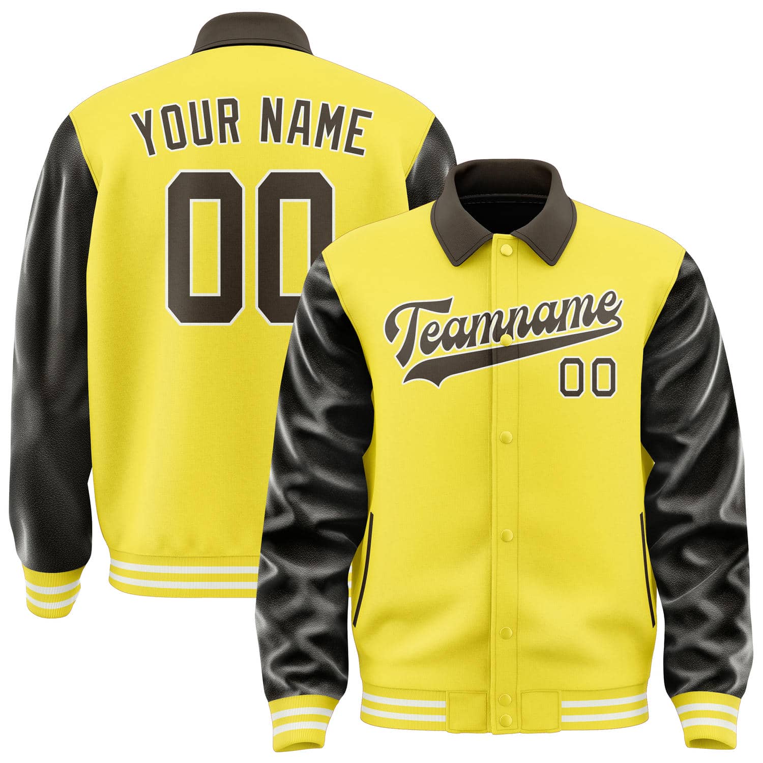 Maßgeschneidertes Blassgelb Braun Jacke JA262601261818010118