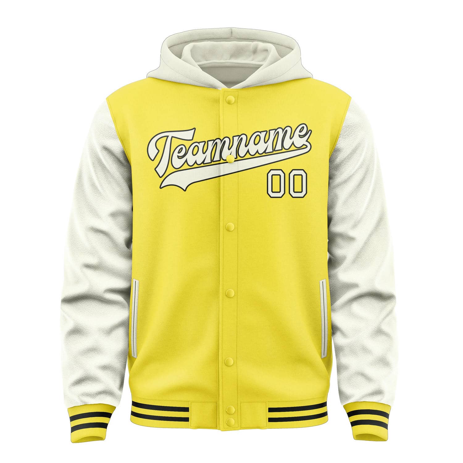 Maßgeschneidertes Blassgelb Beige Jacke