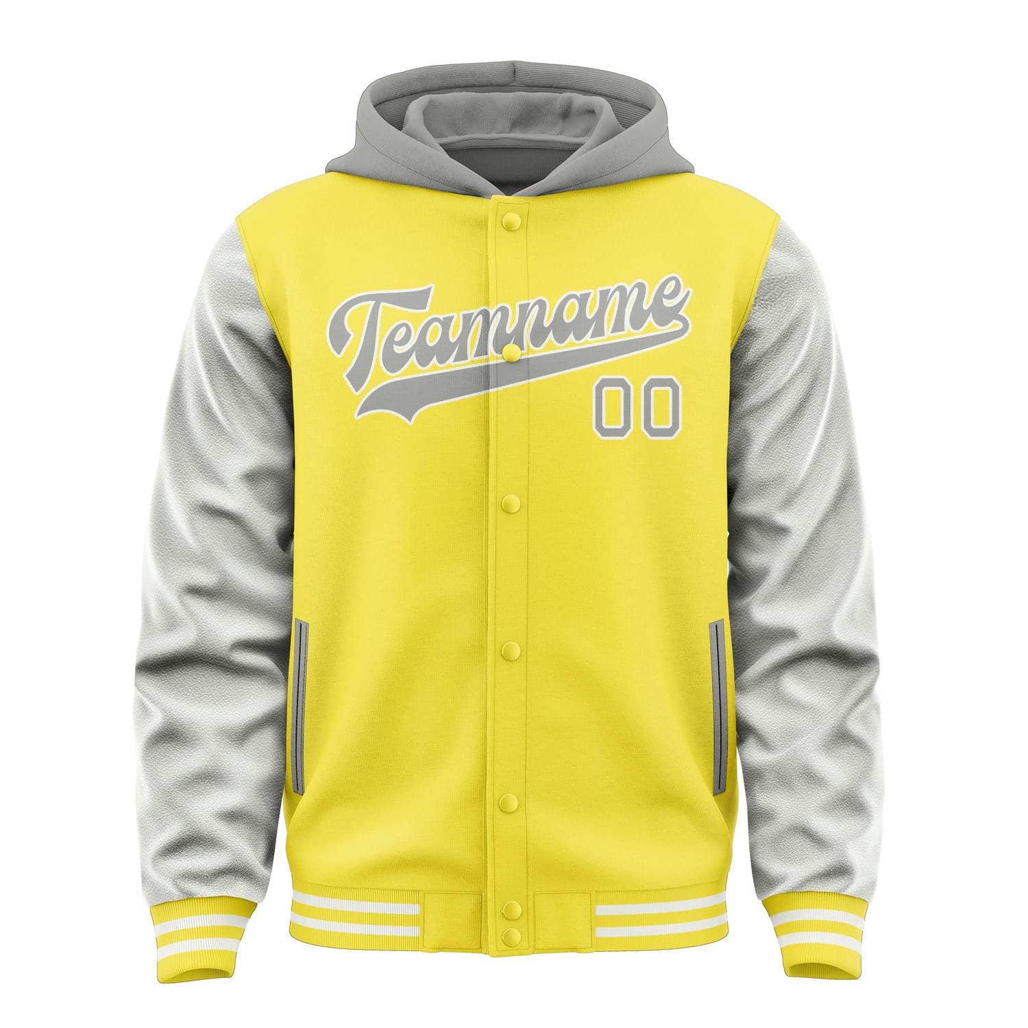 Maßgeschneidertes Blassgelb Grau Jacke
