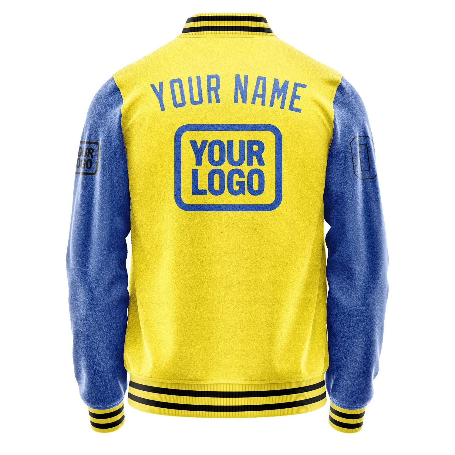 Maßgeschneidertes Blassgelb Himmelblau Jacke JA262609261717090917