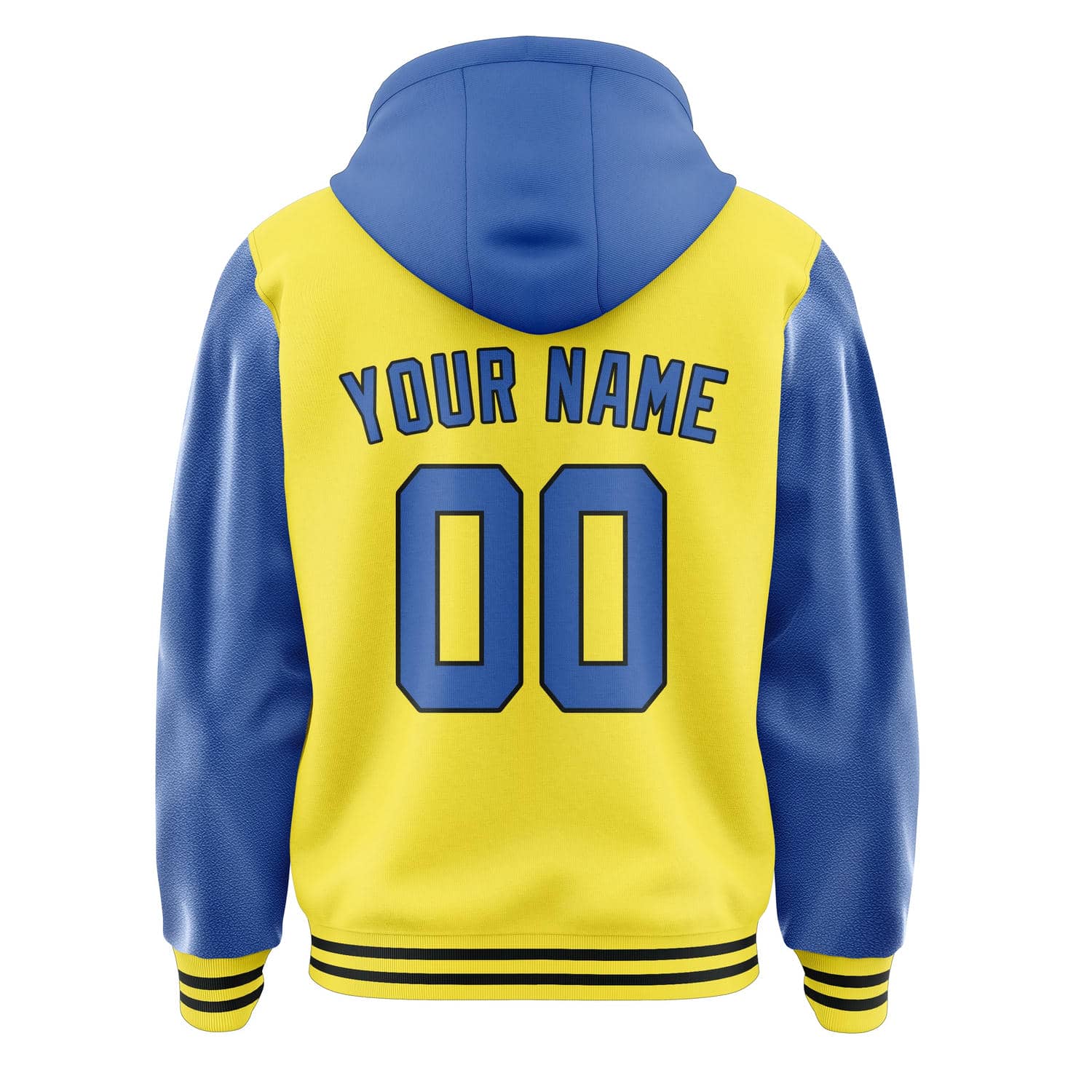 Maßgeschneidertes Blassgelb Himmelblau Jacke
