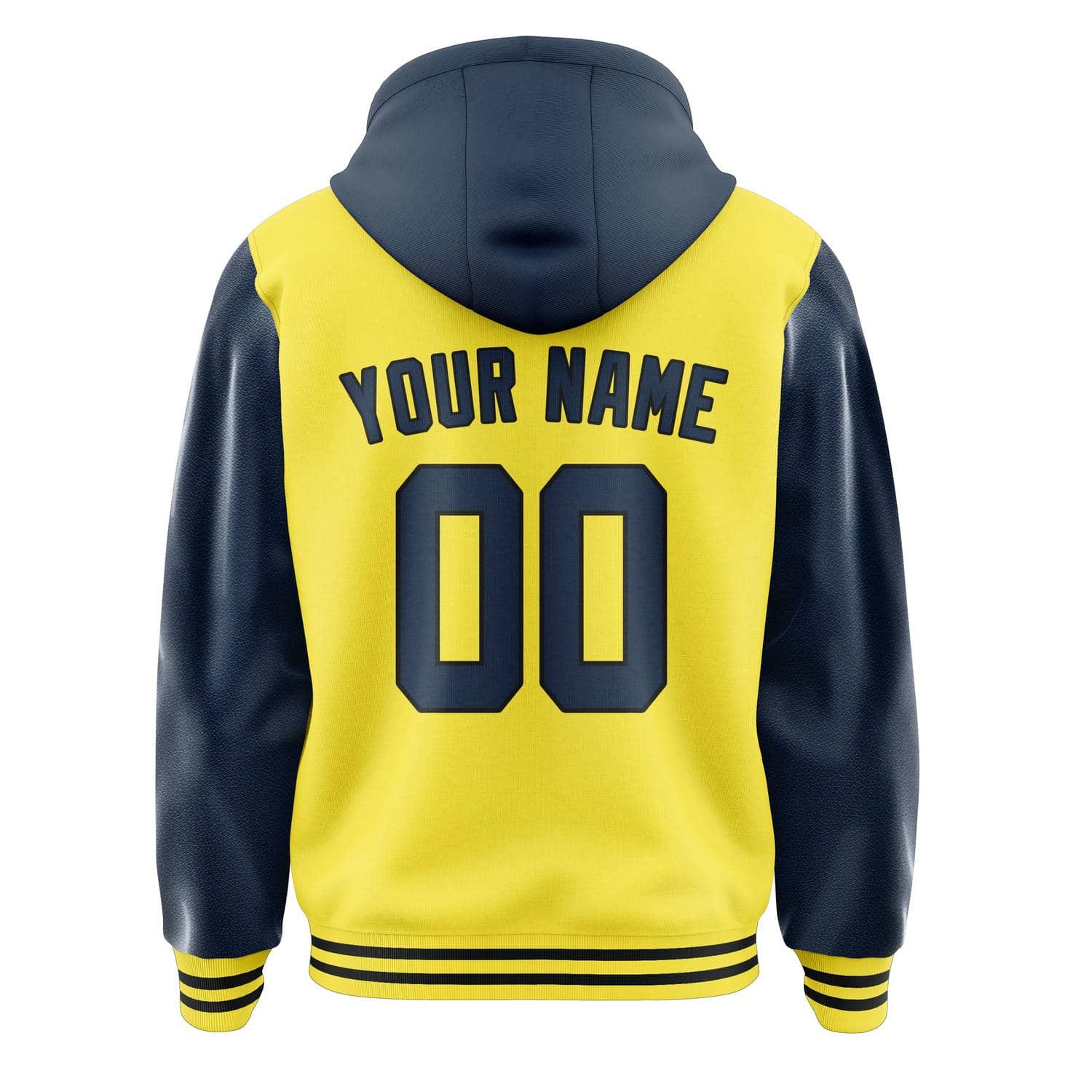 Maßgeschneidertes Blassgelb Marineblau Jacke
