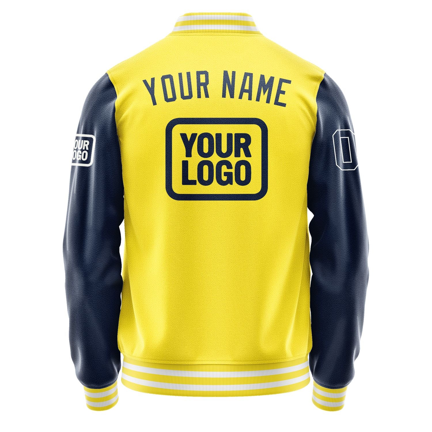 Maßgeschneidertes Blassgelb Marineblau Jacke JA262610261818101018