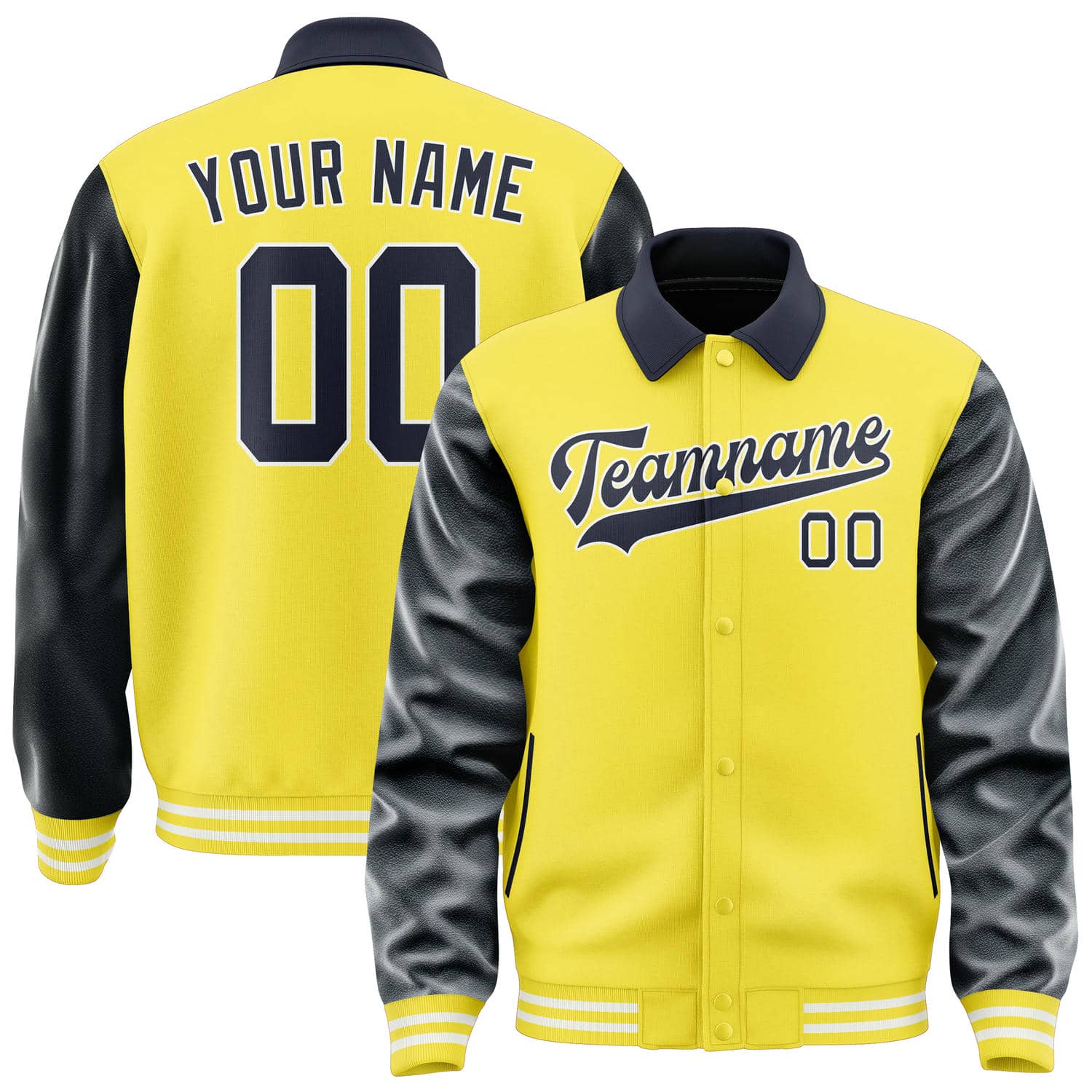 Maßgeschneidertes Blassgelb Stahlblau Jacke JA262611261818111118