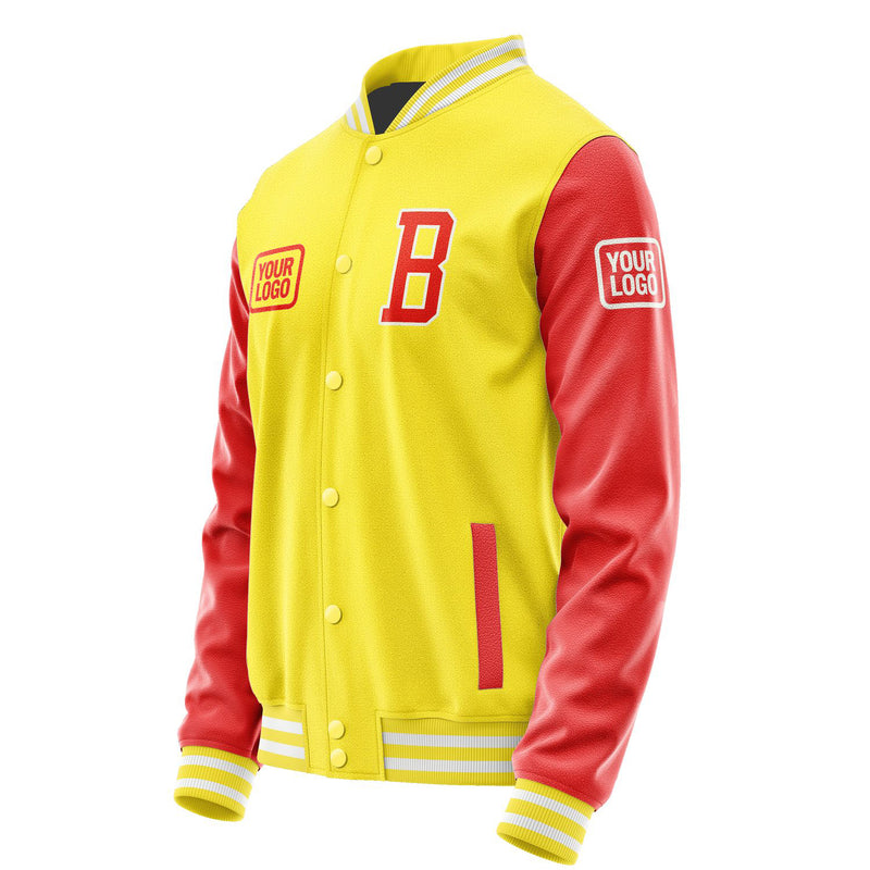 Maßgeschneidertes Blassgelb Orangerot Jacke JA262612261818121218