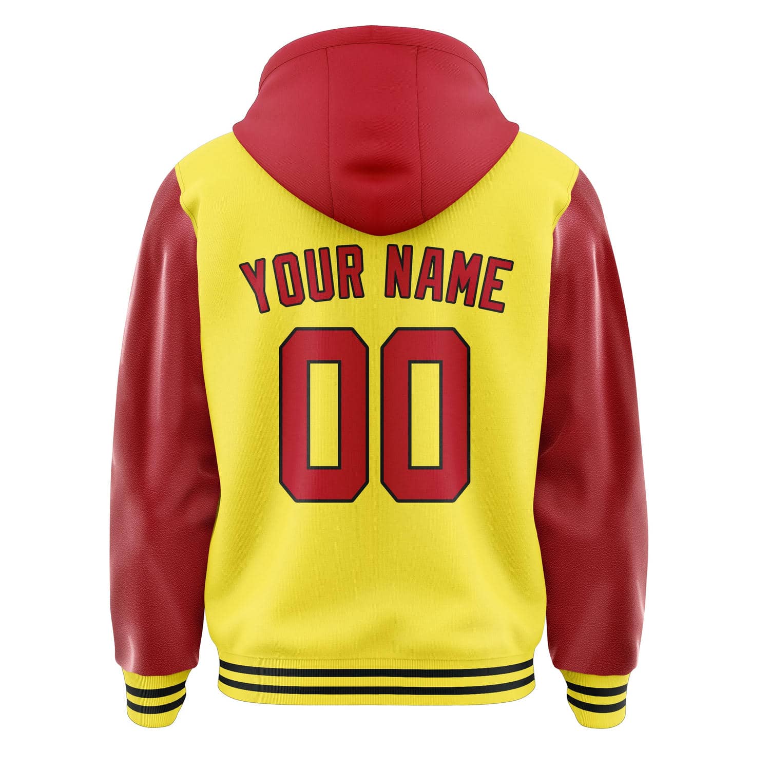 Maßgeschneidertes Blassgelb Rot Jacke