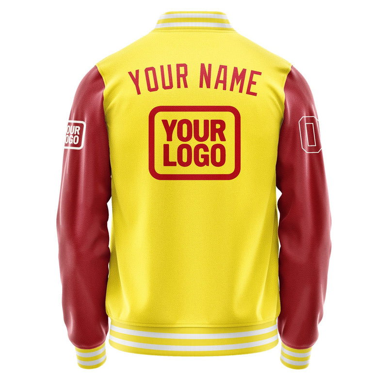Maßgeschneidertes Blassgelb Rot Jacke JA262614261818141418