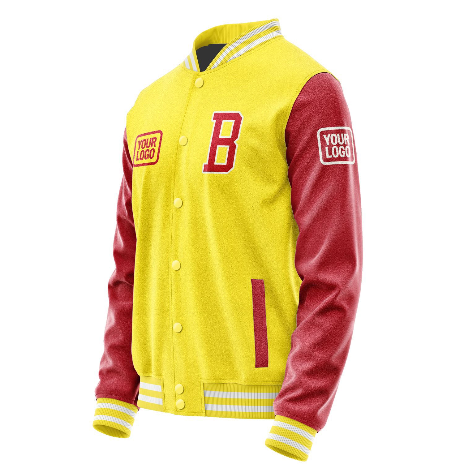 Maßgeschneidertes Blassgelb Rot Jacke JA262614261818141418