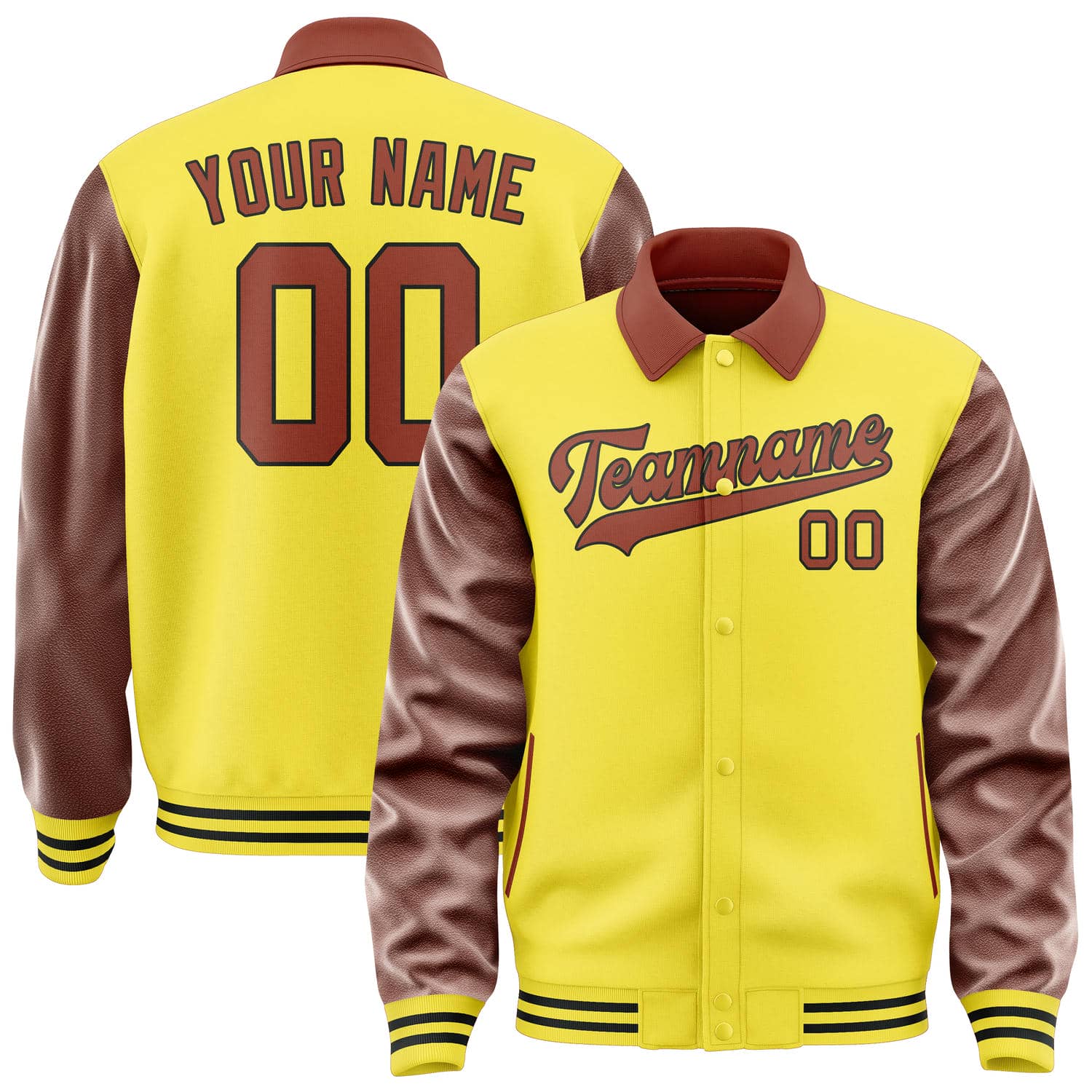 Maßgeschneidertes Blassgelb Korallenrot Jacke JA262616261717161617
