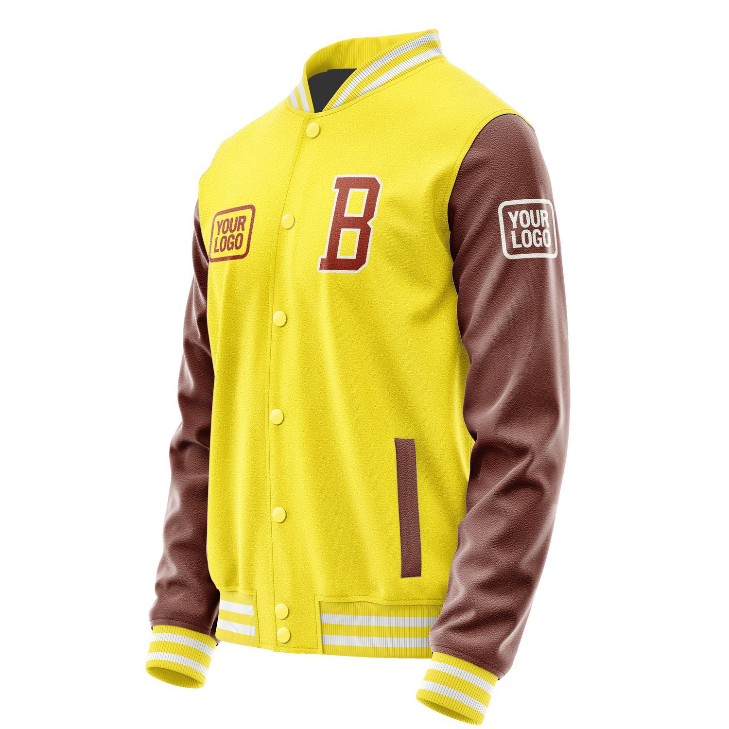 Maßgeschneidertes Blassgelb Korallenrot Jacke JA262616261818161618