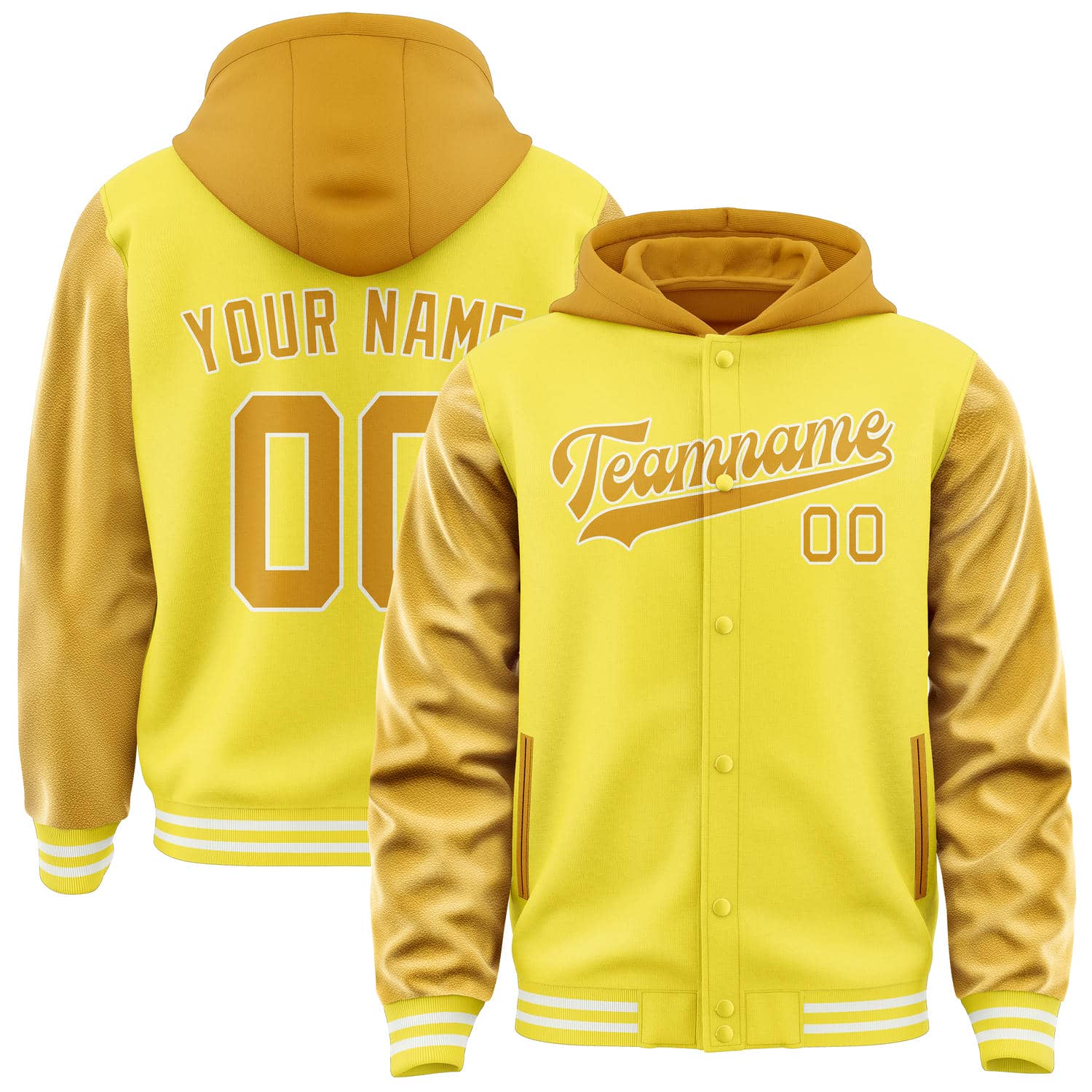 Maßgeschneidertes Blassgelb Gelb Jacke