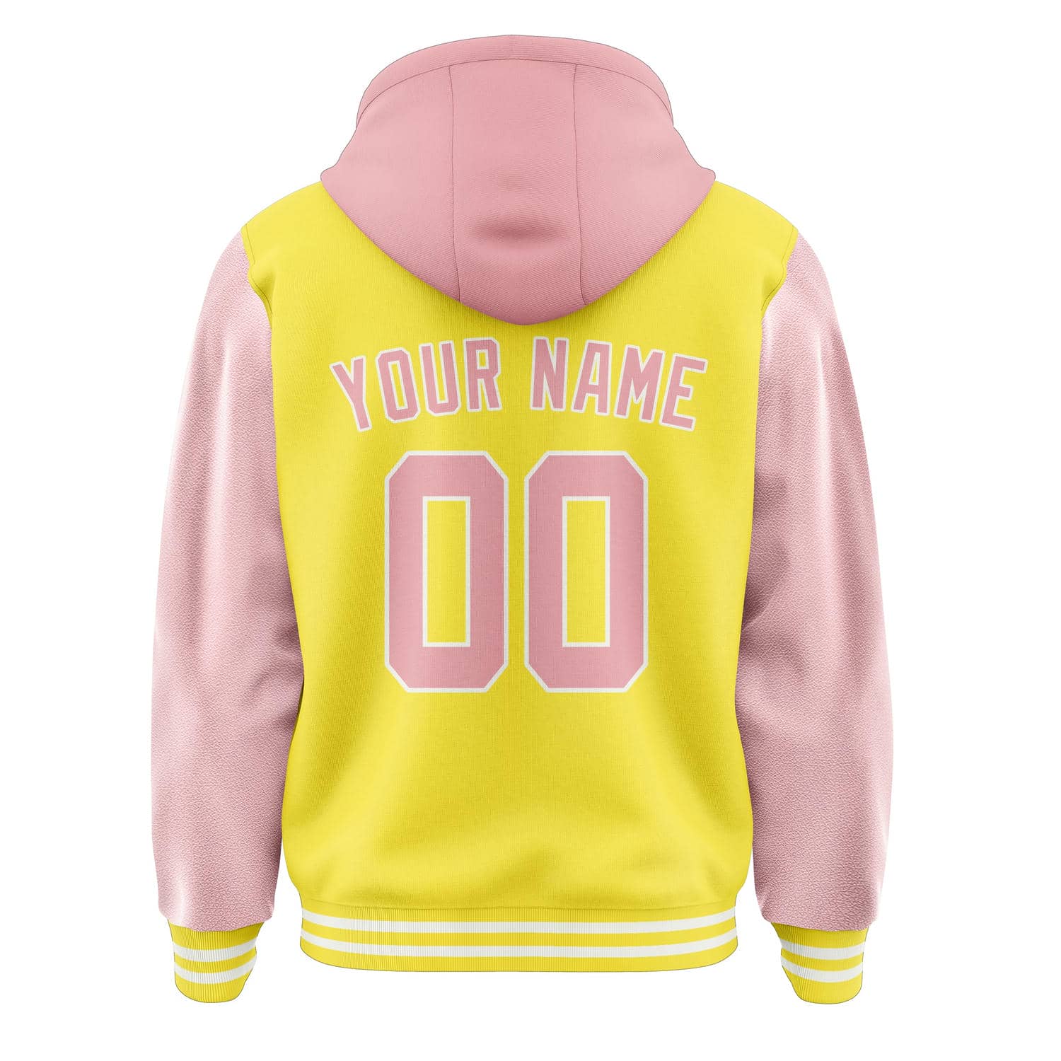Maßgeschneidertes Blassgelb Rosa Jacke