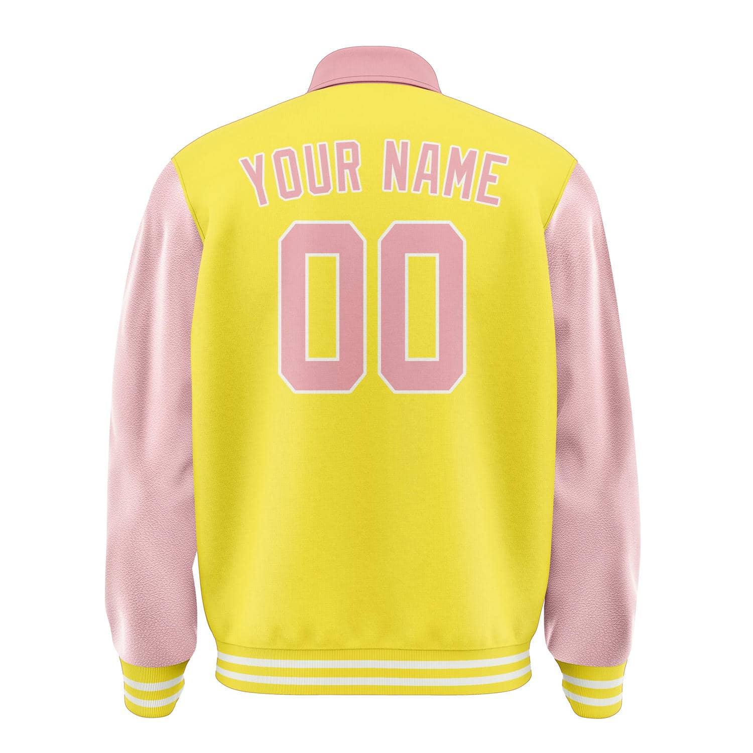 Maßgeschneidertes Blassgelb Rosa Jacke
