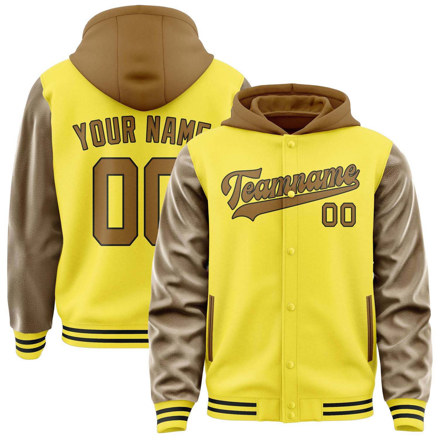 Maßgeschneidertes Blassgelb Khaki Jacke