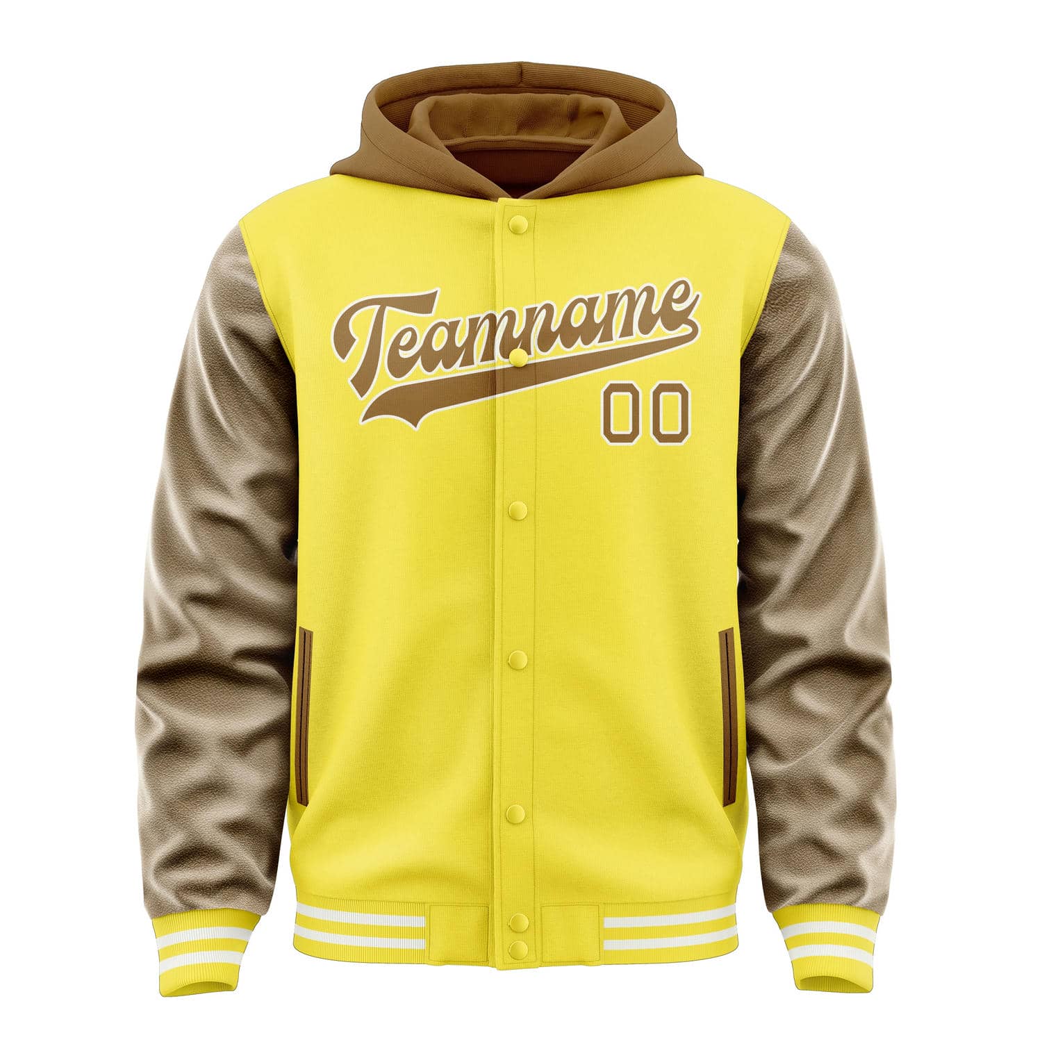 Maßgeschneidertes Blassgelb Khaki Jacke