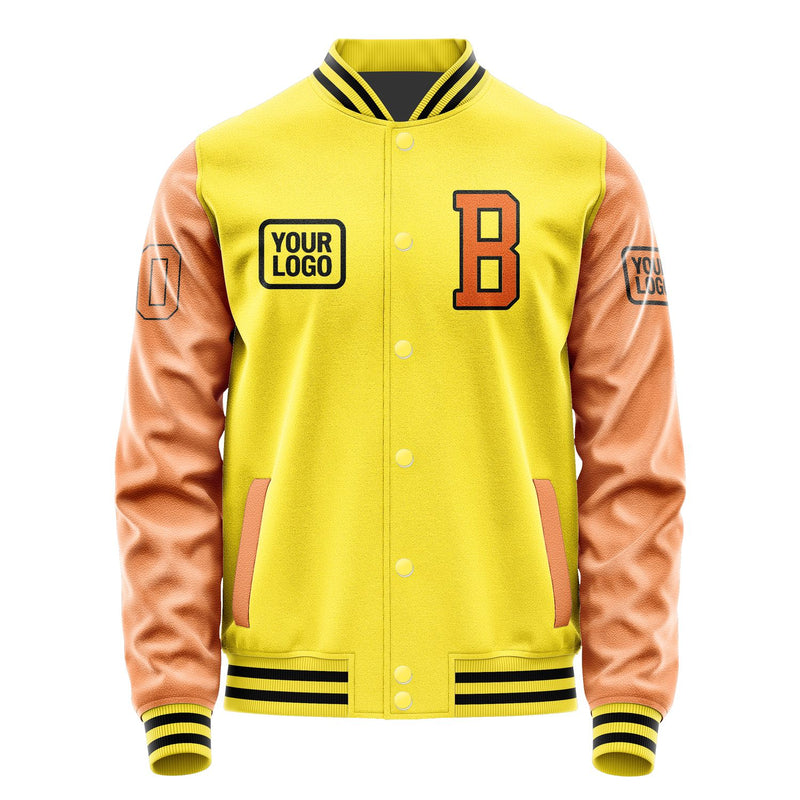Maßgeschneidertes Blassgelb Orange Jacke JA262628261717282817