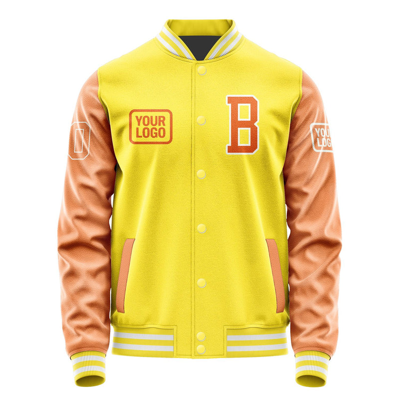 Maßgeschneidertes Blassgelb Orange Jacke JA262628261818282818