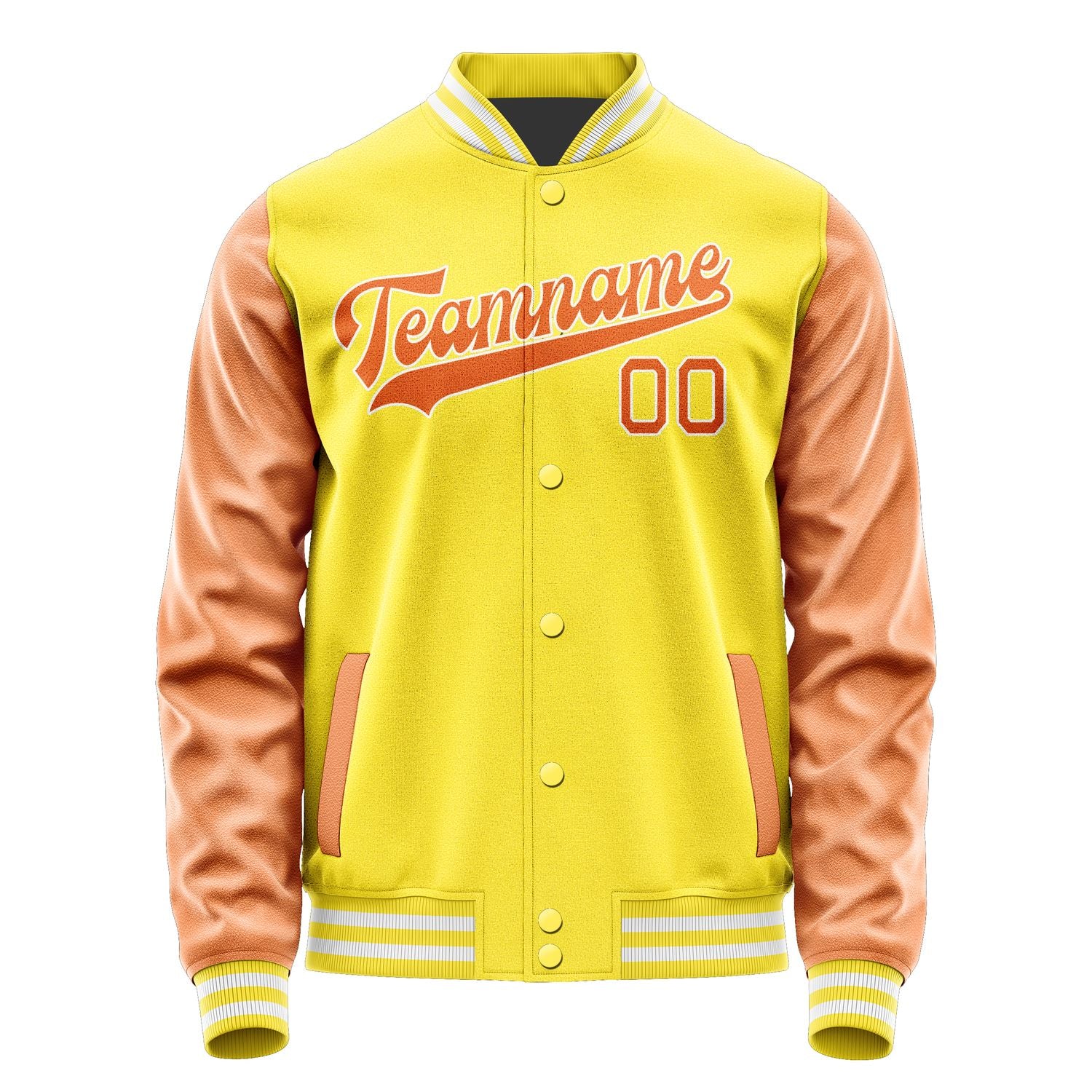 Maßgeschneidertes Blassgelb Orange Jacke JA2626282618B31828