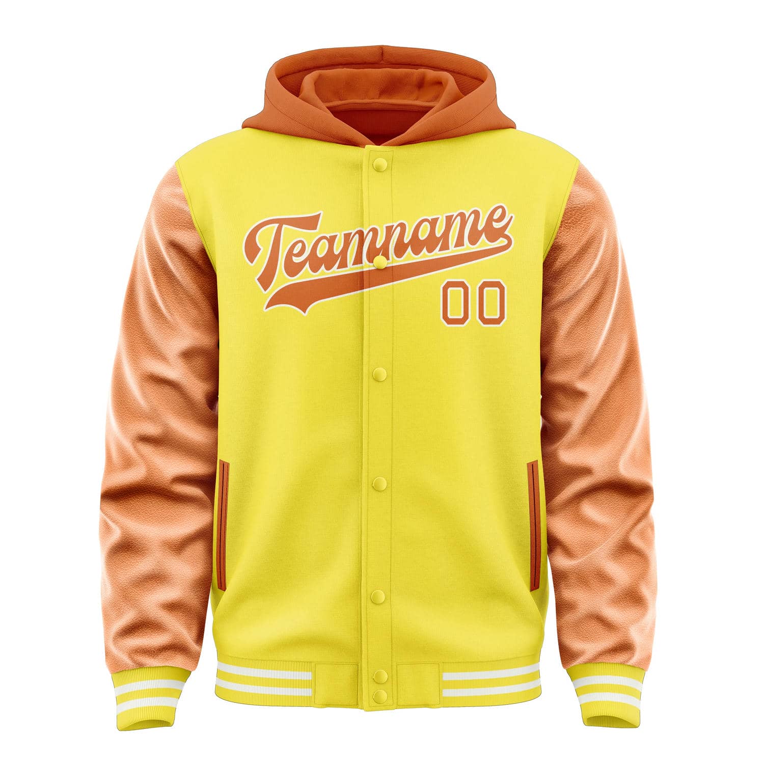 Maßgeschneidertes Blassgelb Orange Jacke