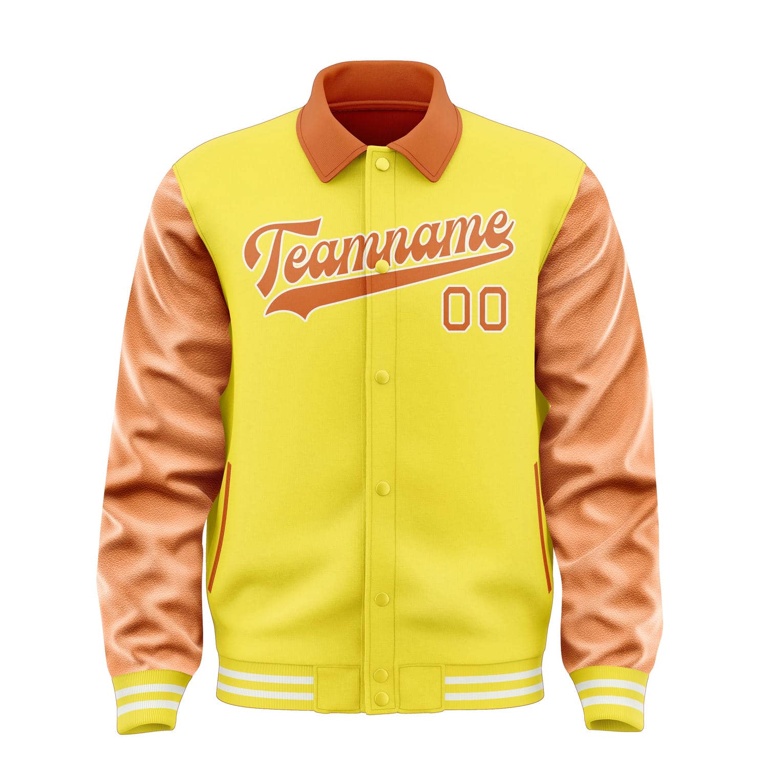 Maßgeschneidertes Blassgelb Orange Jacke